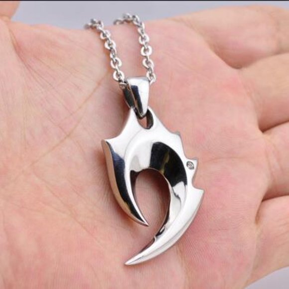❤️Flame Creative Chain Pendant necklace for women/men, N90201P166 - Picture 1 of 6